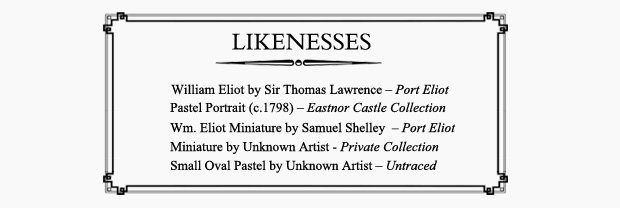 Known Likenesses of William Eliot, 2nd Earl of St. Germans
