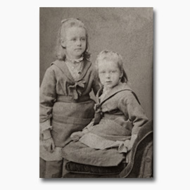 Photograph of Blanche and Evelyn Eliot (1870s), Port Eliot Collection