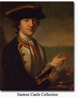 Captain John Eliot, RN attributed to Sir Joshua Reynolds (Courtesy Eastnor Castle Collection)