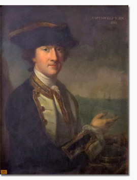 Captain John Eliot, RN copy portrait attributed to Sir Joshua Reynolds (Port Eliot Collection)