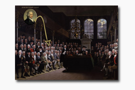 EJ Eliot in The House of Commons by Anton Hickel (1793)