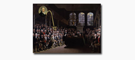 EJ Eliot in The House of Commons by Anton Hickel (1793)