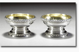 Pair of Silver Salts Owned by Pendock and Harriot Neale