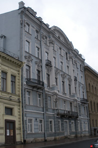 Plaoutine's House at 24 Quai de la Cour (Winter Palace Embankment) in St. Petersburg