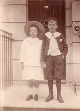 Eleanor and Jack Jauncey at 23 Portland Place, Brighton (1897)