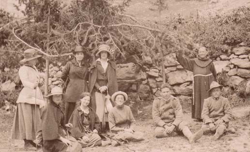 EVJ and the Denissieff Girls, St Martin Vesubie, 1921