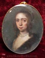 1640s Miniature, Possibly Bridget Eliot Fortescue.