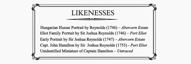 Known Likenesses of Captain John Hamilton