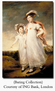 Emily and Frances Baring, 1820, by John Jackson, R.A. (Baring Collection, Courtesy of ING Bank, London)
