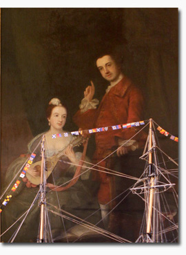 Edward and Catherine Eliot by Richard Wilson (1759, Port Eliot Collection)