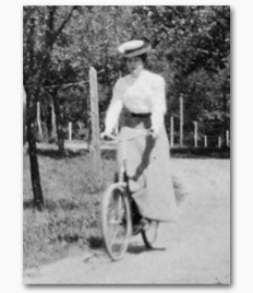 Photograph of Helen Agnes Post in Bex, Switzerland (1902), Port Eliot Collection