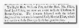 Clipping in 'Bath Chronicle' 09 Nov 1786