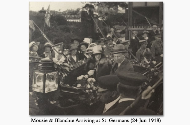 Earl and Countess St. Germans Arriving Home, June 1918 (Lord Herbert's Collection)