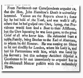 Clipping in 'Derby Mercury' 26 Dec 1755
