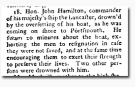 Clipping in 'London Magazine' December 1755