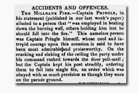 Clipping from 'Bell's New Weekly Messenger' 18 Oct 1835