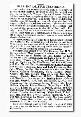 Clipping in 'Morning Post' 14 Feb 1853