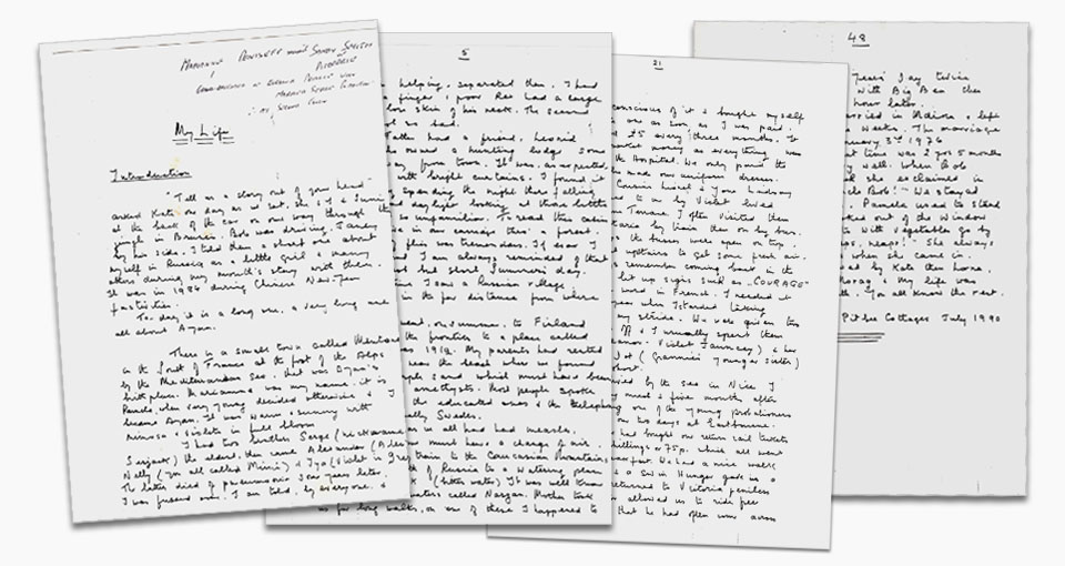 Mariamne Denissieff's Original Written Pages